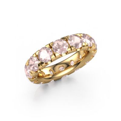 Stackable ring Jackie 4.7 585 gold morganite champagne 4.7 mm