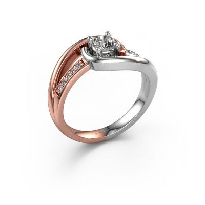 Ring Aylin 585 rose gold lab-grown diamond 0.325 crt