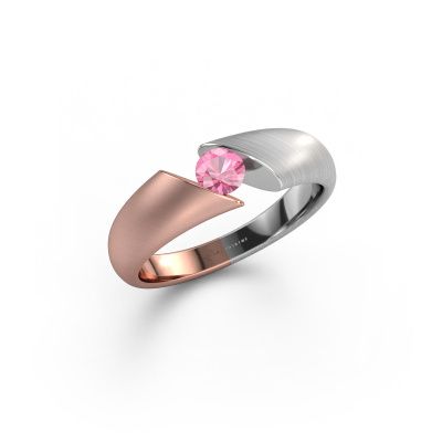Verlobungsring Hojalien 1 585 Roségold Pink Saphir 4 mm