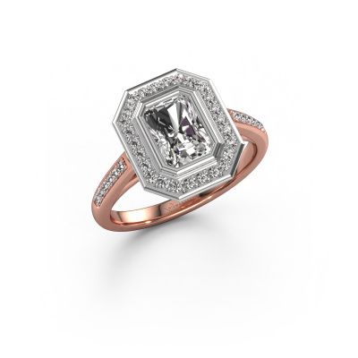 Verlobungsring Noud 2 RAD 585 Roségold Diamant 1.264 crt