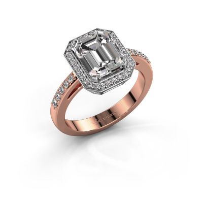 Verlovingsring Dodie 2 585 rosé goud diamant 1.362 crt