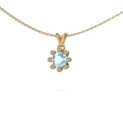 Pendant Carola 3 585 gold aquamarine 6 mm