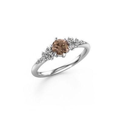 Verlobungsring Royce 585 Weißgold Braun Diamant 0.50 crt