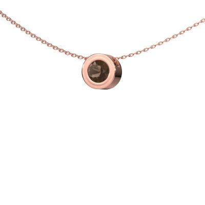 Pendant Ise 585 rose gold smokey quartz 5 mm
