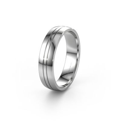 Wedding ring WH0420M25X 585 white gold ±0.20x0.06 in