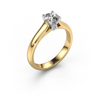 Verlobungsring Valorie RND 1 585 Gold Zirkonia 5 mm