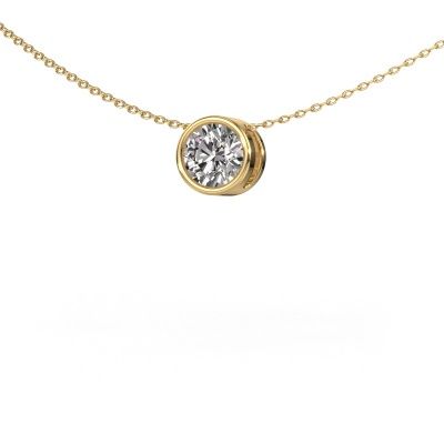 Pendant Lavon RND 585 gold zirconia 6.5 mm