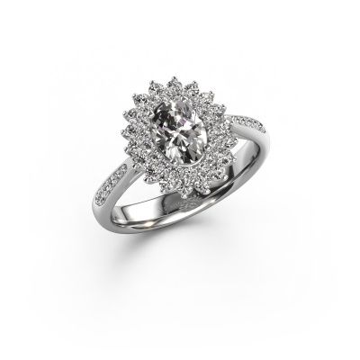 Bague de fiançailles Alina 2 585 or blanc diamant 0.70 crt