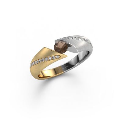 Ring Hojalien 2 585 gold smokey quartz 4.2 mm