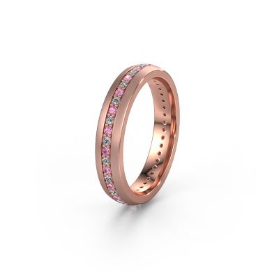 Ehering WH0103L24BM 585 Roségold Pink Saphir 1.3 mm ±4x2 mm