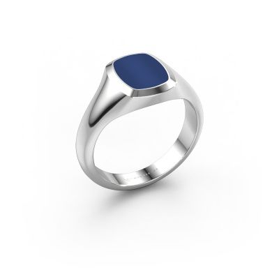 Pinky ring Benjamin 1 950 platinum lapis 10x8 mm