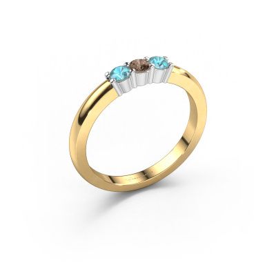 Ring Yasmin 3 585 Gold Braun Diamant 0.30 crt