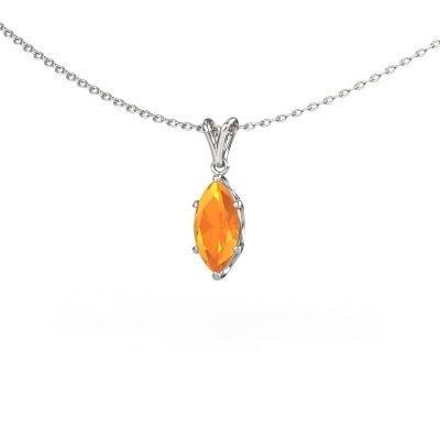 Anhänger Sam MRQ 585 Weißgold Citrin 10x5 mm