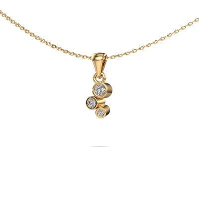 Pendant Tessa 585 gold zirconia 2.5 mm