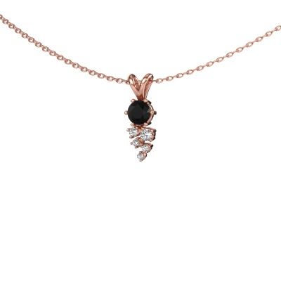 Pendant Royce 585 rose gold black diamond 0.30 crt