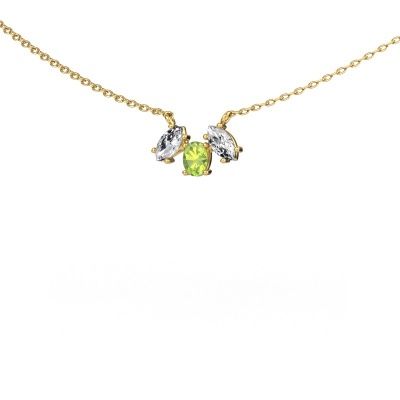 Kette Rachal 585 Gold Peridot 4x3 mm