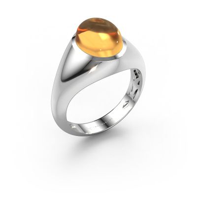 Ring Zaza 950 platinum citrin 10x8 mm