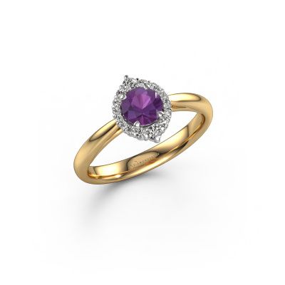 Engagement ring Tora 585 gold amethyst 5 mm