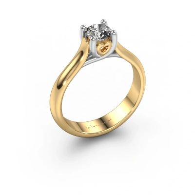 Engagement ring Nisa 585 gold diamond 0.40 crt