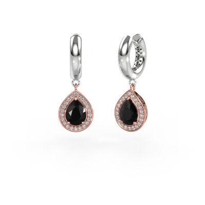 Pendants d'oreilles Barbar 1 585 or rose diamant noir 2.22 crt