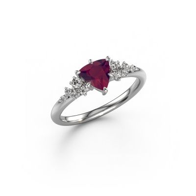 Ring Royce TRI 950 platinum rhodolite 6 mm