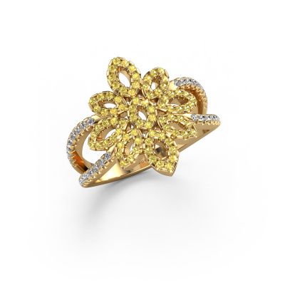Ring Karina 585 gold yellow sapphire 1 mm