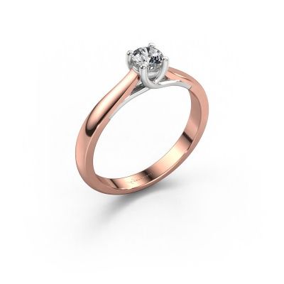 Verlobungsring Mia 1 585 Roségold Lab-grown Diamant 0.25 crt