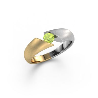 Bague de fiançailles Hojalien 1 585 or jaune péridot 4 mm