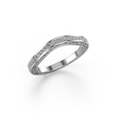 Stackable ring SRH0612C20H4 585 white gold diamond 0.308 crt