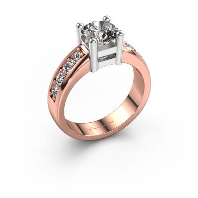 Engagement ring Eline 2 585 rose gold diamond 1.44 crt