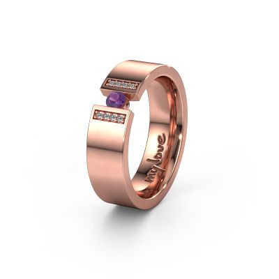 Ehering WH2096L16C 585 Roségold ±6x2.2 mm Amethyst