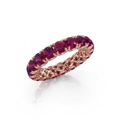 Stackable ring Estee 3.7 585 rose gold rhodolite 3.7 mm