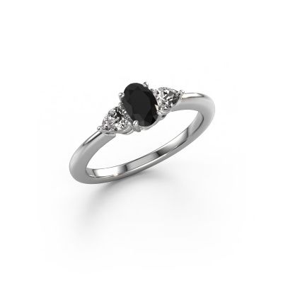Verlobungsring Chanou OVL 950 Platin Schwarz Diamant 1.47 crt