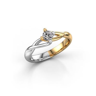 Verlovingsring Paulien 585 goud diamant 0.25 crt