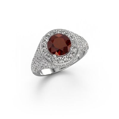 Ring Dayle 950 platinum garnet 7 mm