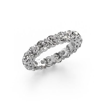 Stackable ring Michelle full 3.7 585 white gold zirconia 3.7 mm