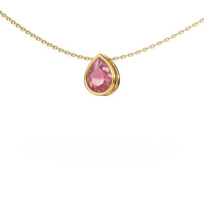 Pendant Lavon PER 585 gold tourmaline pink 8x6 mm