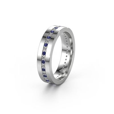 Wedding ring WH0103L15BP 950 platinum sapphire 1.3 mm ±0.20x0.08 in