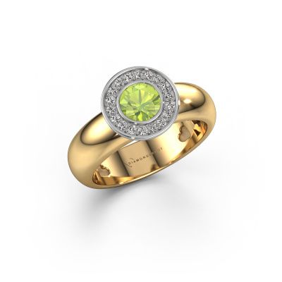Ring Anna 585 gold peridot 5 mm