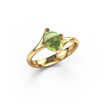 Ring Nora 585 gold peridot 8x6 mm
