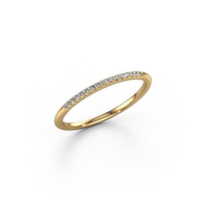 Stackable ring SR10B2H 585 gold diamond 0.08 crt
