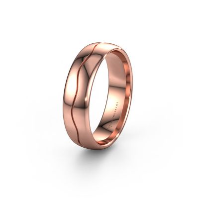 Wedding ring WH0700M36AP 585 rose gold ±0.24x0.07 in