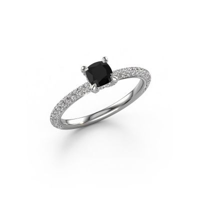 Verlobungsring Saskia 2 cus 950 Platin Schwarz Diamant 1.132 crt