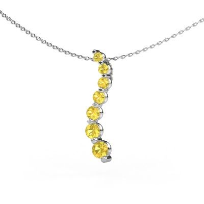 Pendant Celeste 2 950 platinum yellow sapphire 2.2 mm