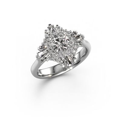 Verlobungsring Thalia 585 Weißgold Diamant 1.443 crt