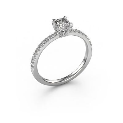 Engagement ring Saskia 1 CUS 950 platinum diamond 2.42 crt