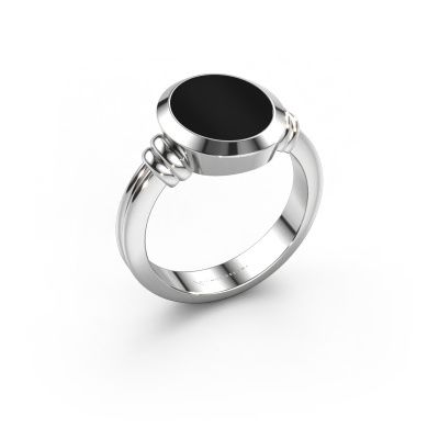 Signet ring Jake 2 950 platinum onyx 12x10 mm