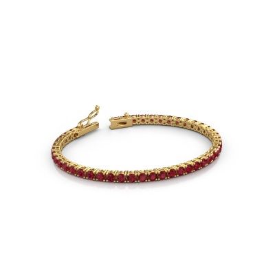 Tennisarmband Shirley 3.4 585 Rubin Gold 3.4 mm