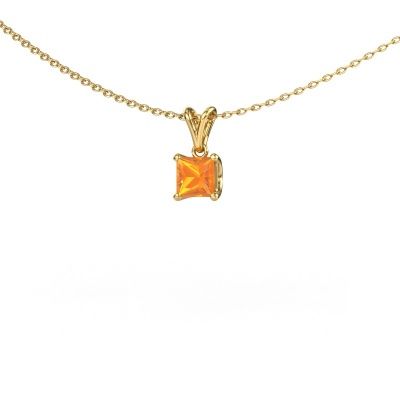 Pendant Sam SQR 585 gold citrin 4.5 mm