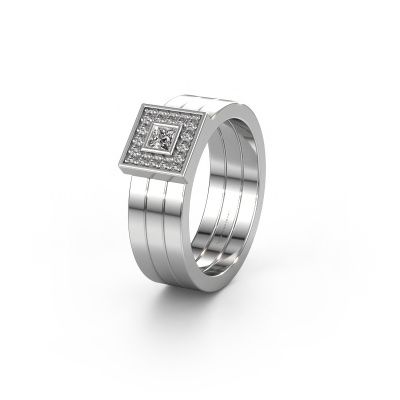 Ehering WH2104L 950 Platin Lab-grown Diamant ±6x2.8 mm